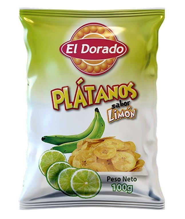 PLATANOS SABOR LIMON - EL DORADO 100 GR.